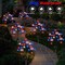 Upgraded 4th of July Decorations Solar Lights, 2 Packs 40LED Red White and Blue 4th of July Stake Lights, Outdoor Waterproof Memorial Day Decorations Patriotic Lights for Garden Yard Pathway Grave